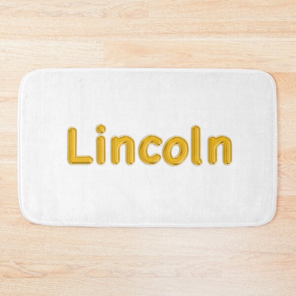 Item preview, Golden Balloon Lincoln Name Label  designed and sold by NormadWorld.