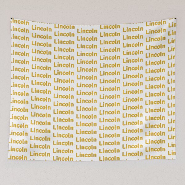 Item preview, Golden Balloon Lincoln Name Label  designed and sold by NormadWorld.