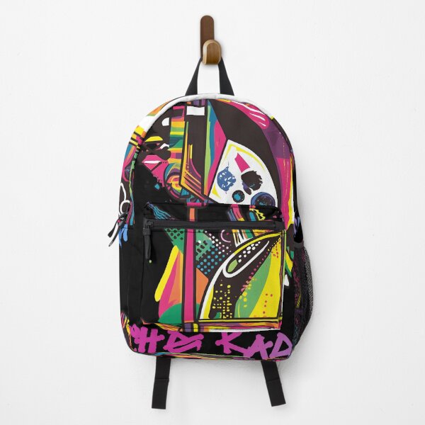Item preview, Vibrant Pop Art Helmet - White Visor - Violet/Pink/Blue Gradient Text designed and sold by Artsy Sharky.