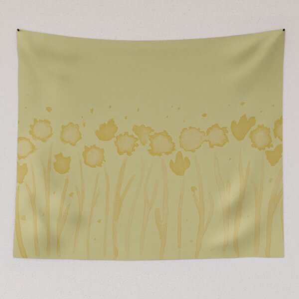 Item preview, Alliums and Daffodils Watercolor Painting - Gold + Saffron designed and sold by Irene Estelle.
