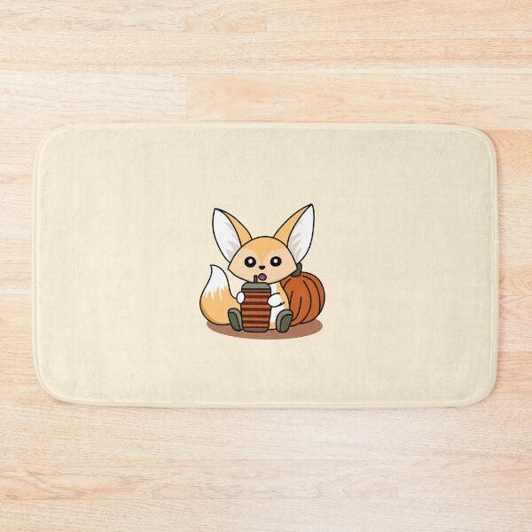 Item preview, Fennec Fox Drinking Pumpkin Spice Latte designed and sold by AnthroTales.