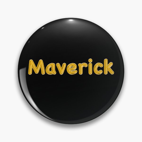 Item preview, Golden Balloon Maverick Name Label (Black) designed and sold by NormadWorld.