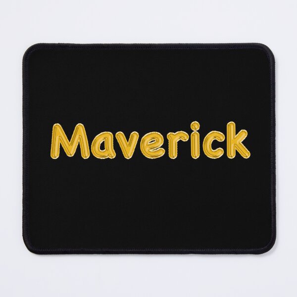 Item preview, Golden Balloon Maverick Name Label (Black) designed and sold by NormadWorld.