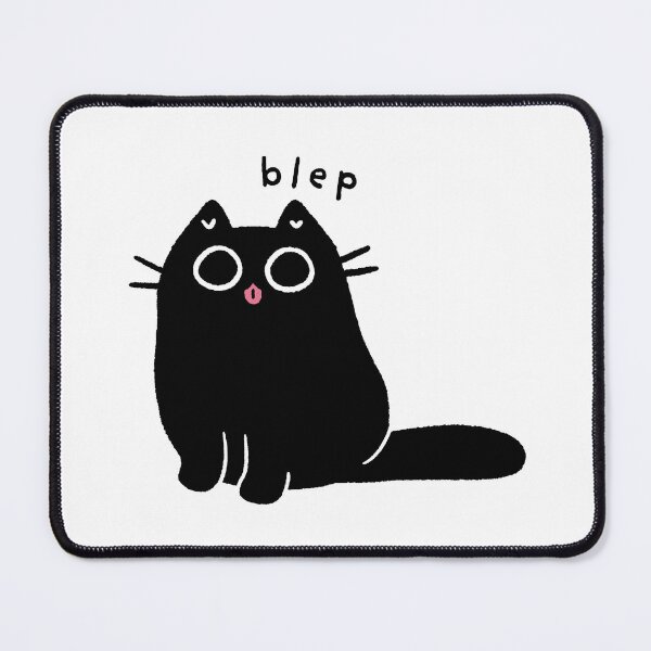 Item preview, Blep Black Cat with Tongue Sticking Out designed and sold by EmiBeeBuzz.