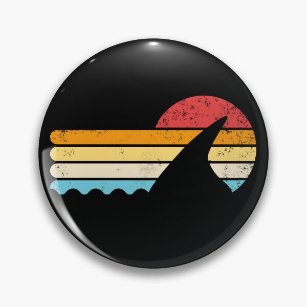 Item preview, Sharks Fin Retro Sunset Vintage Shark Lover Retro Shark Gear designed and sold by DynamicDesign.