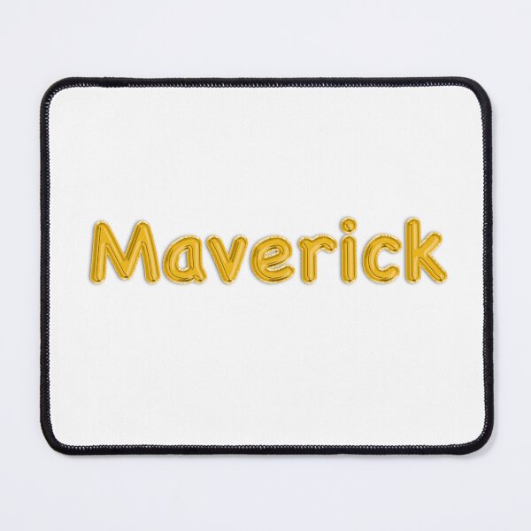 Artikelvorschau, Goldener Ballon Maverick Namensaufkleber entworfen und verkauft von NormadWorld.