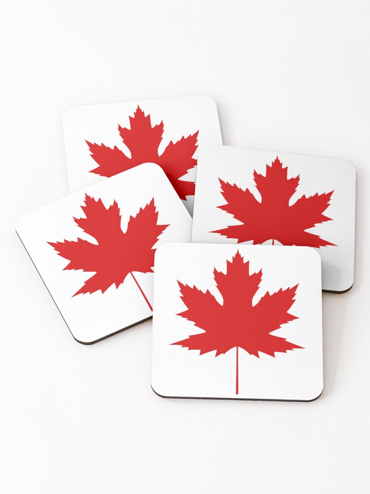 Thumbnail 1 of 5, Coasters (Set of 4), Maple leaf designed and sold by BlueBerry45.