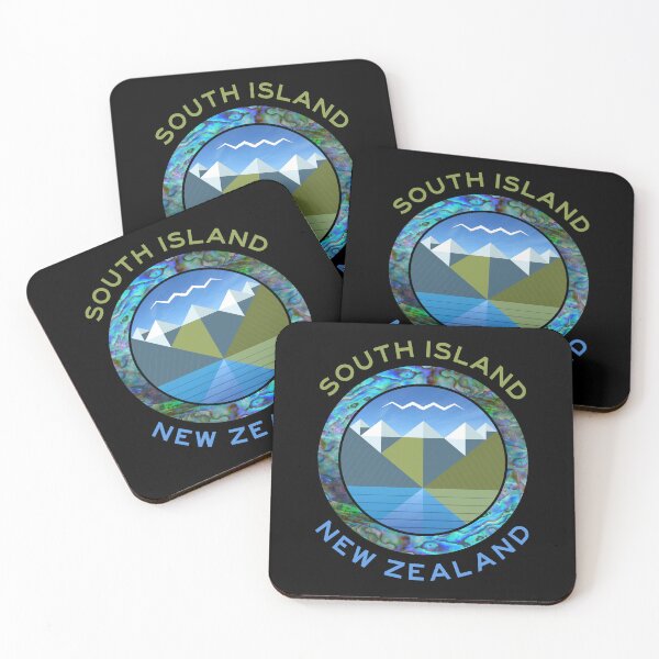 Item preview, SOUTH ISLAND NEW ZEALAND PAUA designed and sold by Madjack Tees Kiwi SuperStore.
