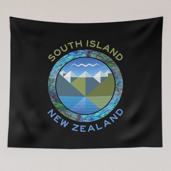 Item preview, SOUTH ISLAND NEW ZEALAND PAUA designed and sold by Madjack Tees Kiwi SuperStore.
