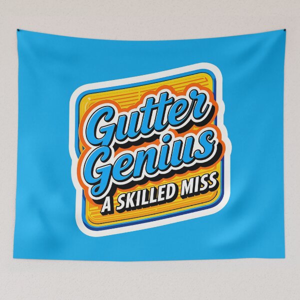 Item preview, Gutter Genius A Skilled Miss Bowling Quote designed and sold by TheArtOfPat.