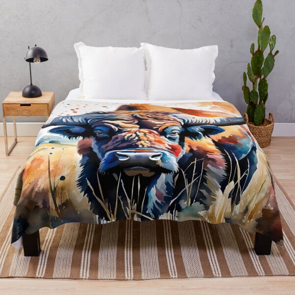 Item preview, "Buffalo" World Wildlife Watercolour-style designed and sold by Country-Artist.