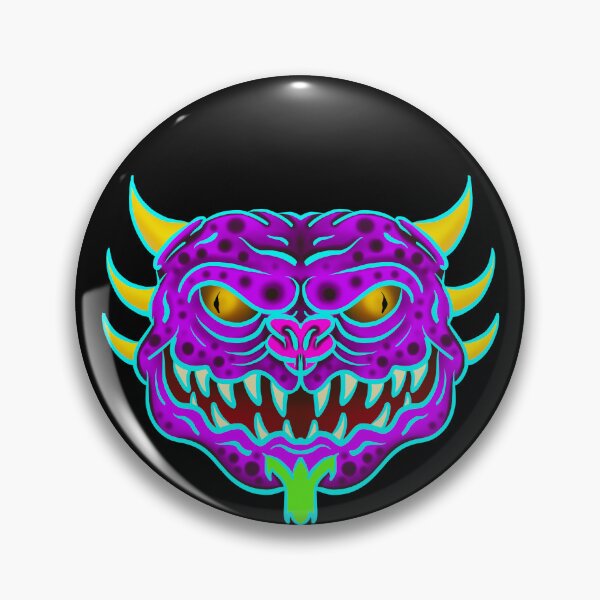 Item preview, horned purple monster designed and sold by AZTECartoon.
