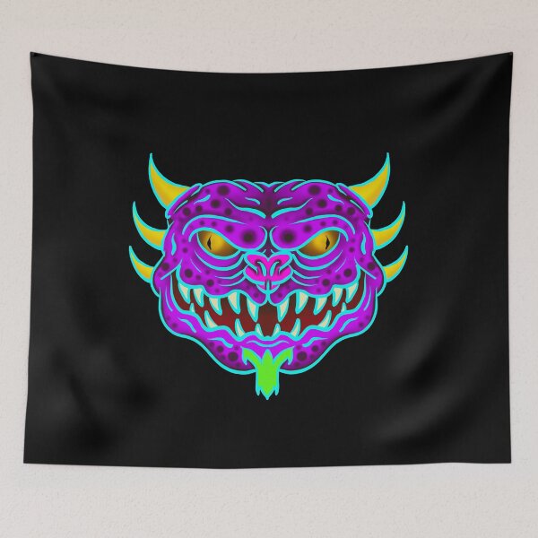 Item preview, horned purple monster designed and sold by AZTECartoon.