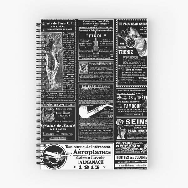 Item preview, black french antique newspaper victorian  designed and sold by Gossip Rag.