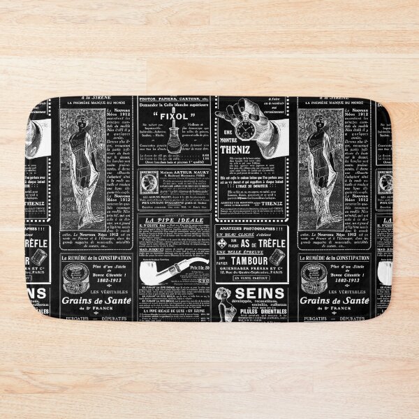 Item preview, black french antique newspaper victorian  designed and sold by Gossip Rag.
