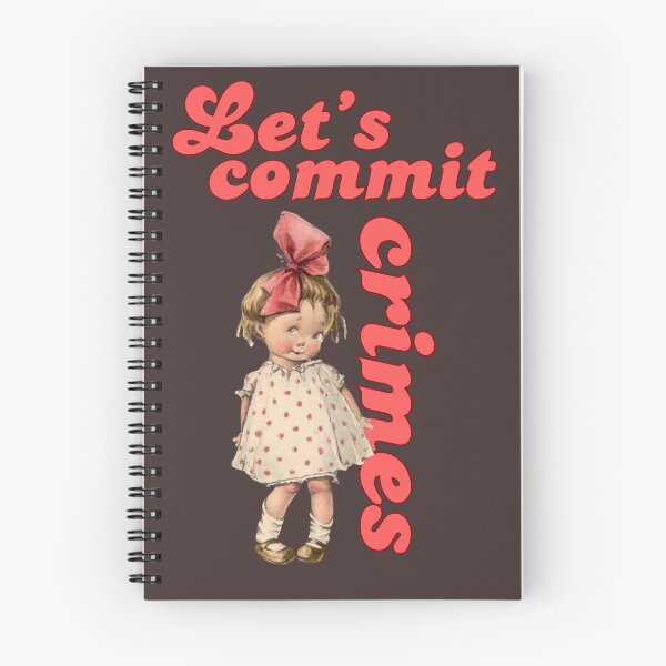 Item preview, Vintage baby cutiee, let’s commit crimes  designed and sold by coloursforkids.