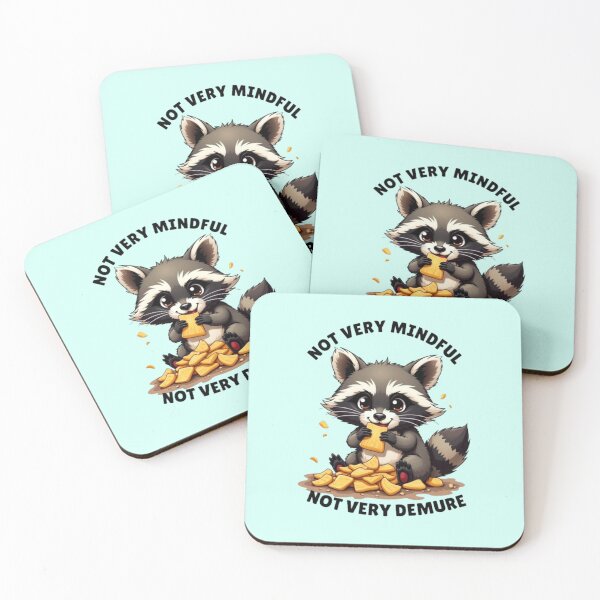Item preview, Not very mindful not very demure funny raccoon  designed and sold by Kawabijutsu21.