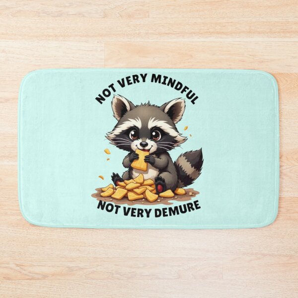 Item preview, Not very mindful not very demure funny raccoon  designed and sold by Kawabijutsu21.