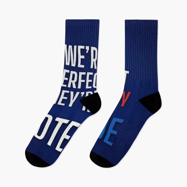 Item preview, We're Not Perfect, But They're Crazy: Vote Blue designed and sold by Fantasy Masterpiece.