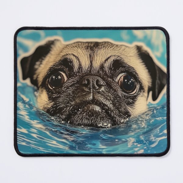 Item preview, Pug Fell in the Pool designed and sold by Zee's Whimsical Wonders.