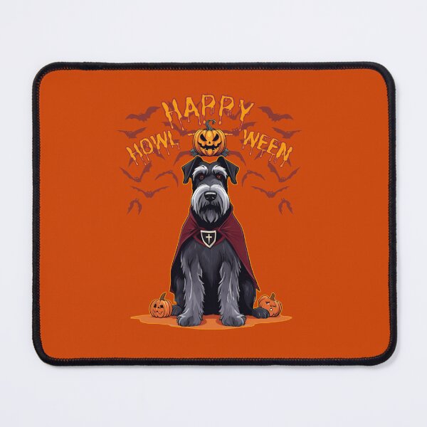 Item preview, Imposing Giant Schnauzer in Vampire Cape - "Happy Howloween" - Halloween Design for Products designed and sold by GoodyPaws.