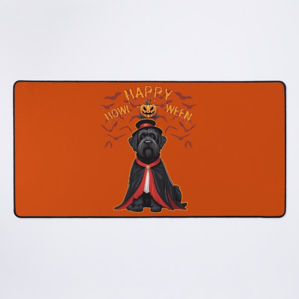 Item preview, Regal Black Russian Terrier in Vampire Cape - "Happy Howloween" - Halloween Design for Products designed and sold by GoodyPaws.