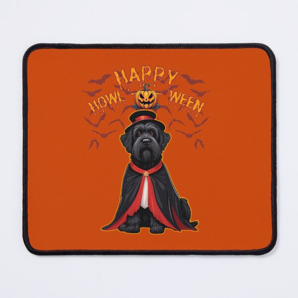 Item preview, Regal Black Russian Terrier in Vampire Cape - "Happy Howloween" - Halloween Design for Products designed and sold by GoodyPaws.