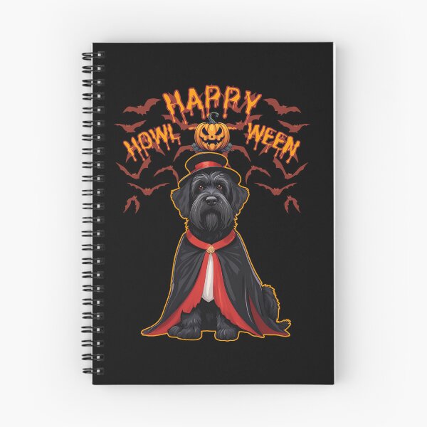 Item preview, Regal Black Russian Terrier in Vampire Cape - "Happy Howloween" - Halloween Design for Products designed and sold by GoodyPaws.