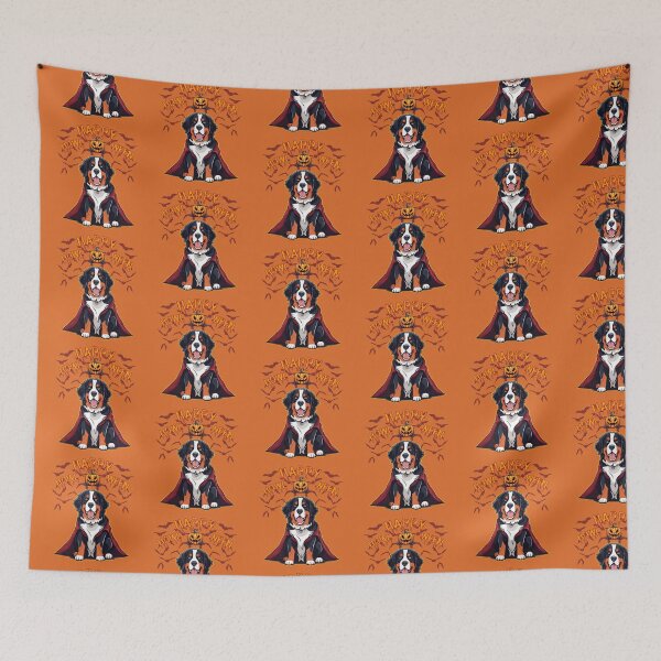 Item preview, Elegant Bernese Mountain Dog in Vampire Cape - "Happy Howloween" - Halloween Design for Products designed and sold by GoodyPaws.