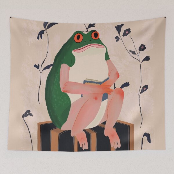 Item preview, The Bookish Frog  designed and sold by ArtsySesta.