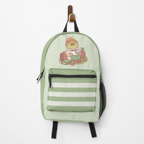 Item preview, Cute Frog With Beanie And Hot Tea Autumn Season designed and sold by rustydoodle.