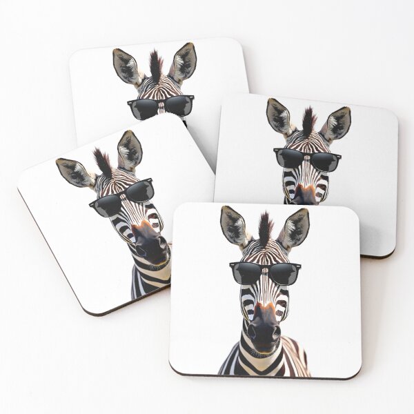 Item preview, Funny cool Zebra wearing sunglasses designed and sold by LazyOwlStore.