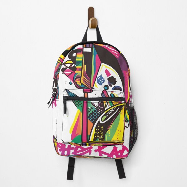 Item preview, Vibrant Pop Art Helmet - Black Visor - Violet/Red Gradient Text designed and sold by Artsy Sharky.