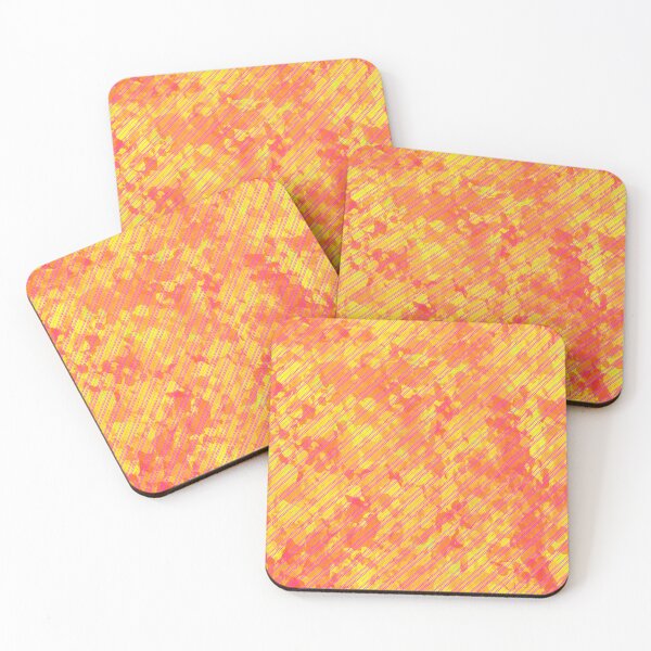 Item preview, A bright orange and yellow striped background with a few yellow designed and sold by PWDigitalArt.