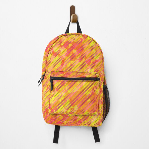 Item preview, A bright orange and yellow striped background with a few yellow designed and sold by PWDigitalArt.