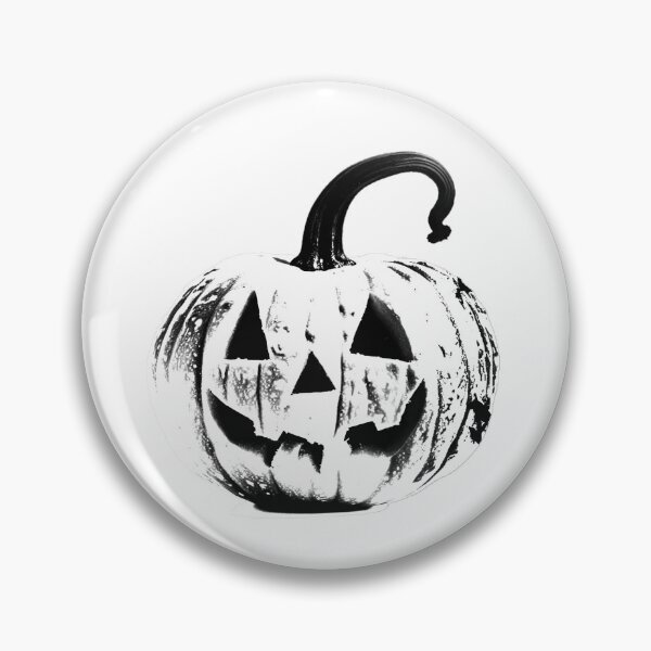 Artikelvorschau, Vintage Blackwork Punktierung Halloween Kürbis entworfen und verkauft von Kat Thiel.