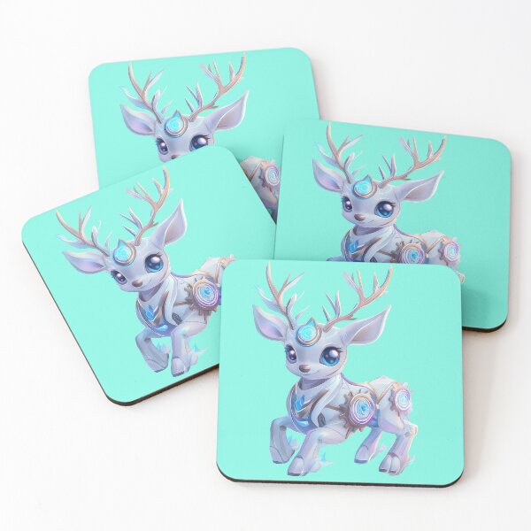 Item preview, Sleek Blue Metal the Robo-Deer designed and sold by silp159.