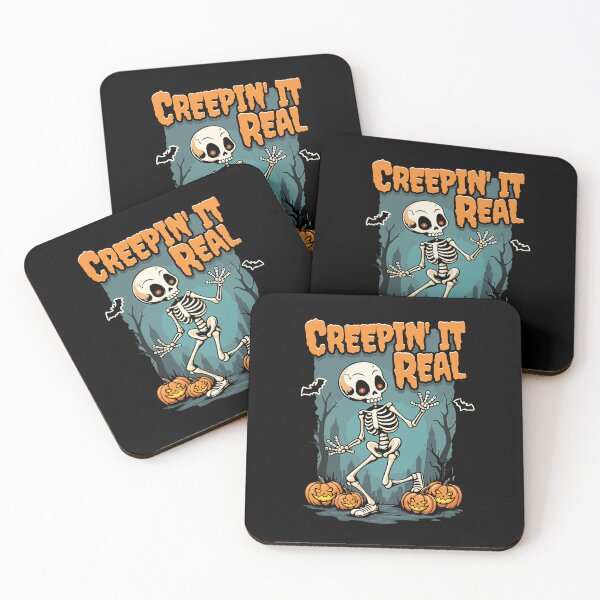 Item preview, Creepin' It Real - Spooky Skeleton Funny Halloween designed and sold by Urban-Alien.