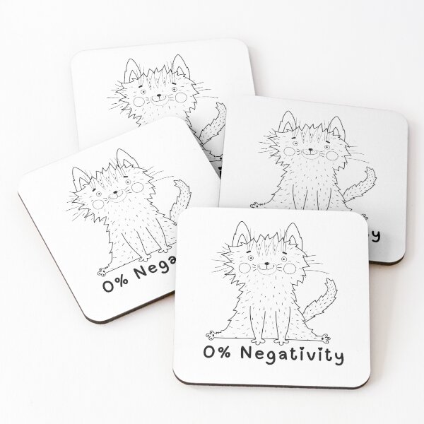 Item preview, 0% Negativity Cat designed and sold by ZMaria.