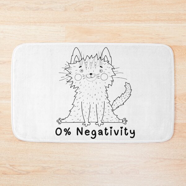 Item preview, 0% Negativity Cat designed and sold by ZMaria.