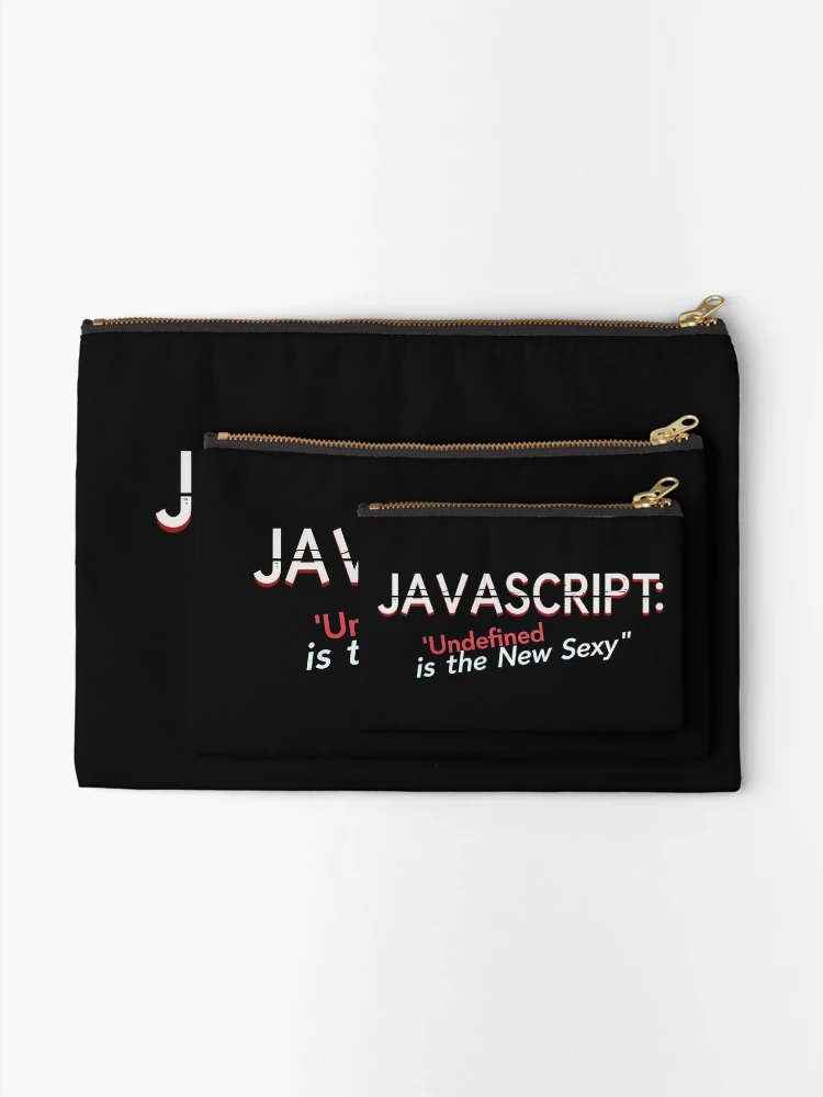 Thumbnail 2 of 4, Zipper Pouch, JavaScript Undefined is the New Sexy Developer Design designed and sold by MindM.