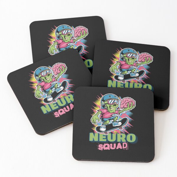 Item preview, Neuro Squad, funny Neuro Halloween, Skating Zombie Design designed and sold by KRTstudio.
