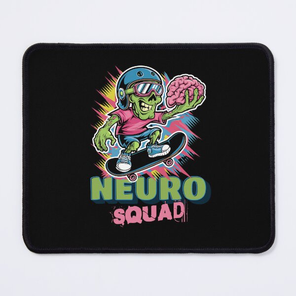 Item preview, Neuro Squad, funny Neuro Halloween, Skating Zombie Design designed and sold by KRTstudio.