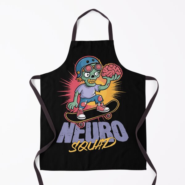 Item preview, Neuro Squad, funny Neuro Halloween, Skating Zombie Design designed and sold by KRTstudio.
