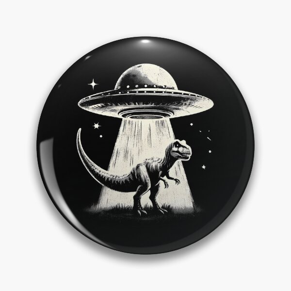 Item preview, Funny Dinosaur UFO retro Vintage Alien T-rex Abduction designed and sold by MTRBSK11.