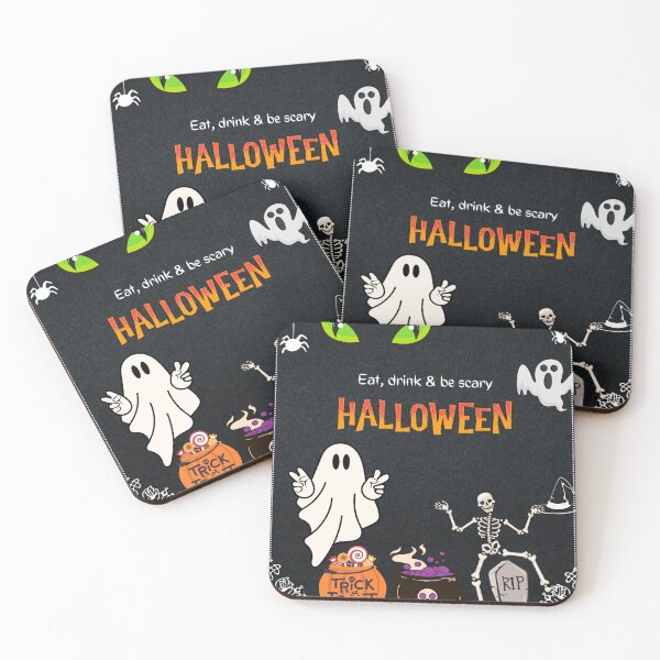 Item preview, Spooky Halloween, Eat Drink & Be Scary designed and sold by ArtPixelHaven.