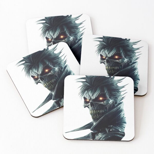 Item preview, Menacing Skull Warrior with Glowing Eyes - Dark Gothic Art designed and sold by DriftLens.