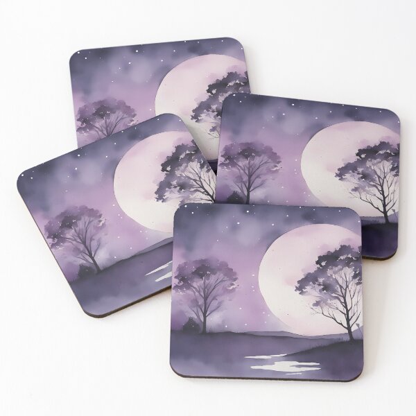 Item preview, Purple Silhouette Landscape designed and sold by CalmnessbyChoice.