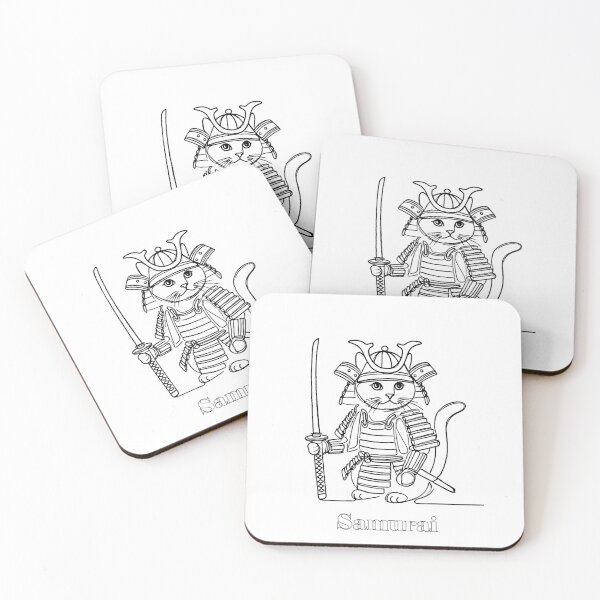 Item preview, Samurai cat designed and sold by ChicClicker.