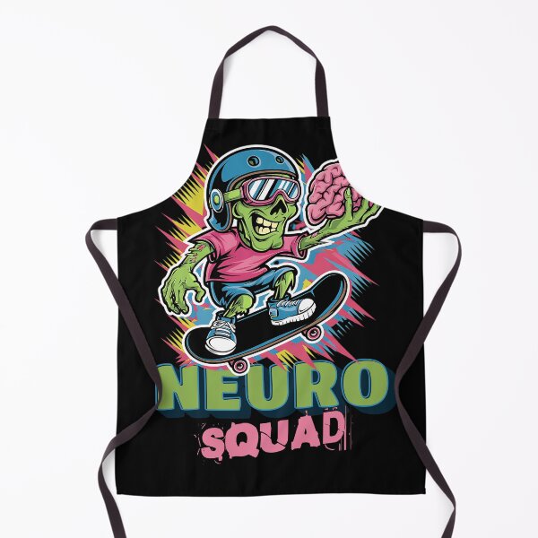 Item preview, Neuro Squad, funny Neuro Halloween, Skating Zombie Design designed and sold by KRTstudio.